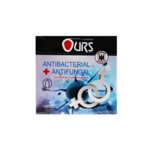 کاندوم ضد قارچ 3عددی اورس (مدل Antibacterial + Antifungal)