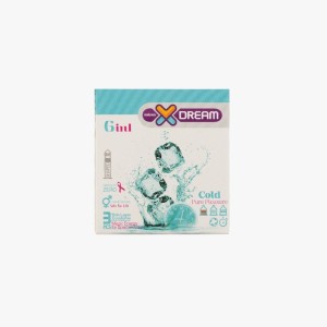 کاندوم ایکس دریم مدل Cold 6 In 1 بسته 3 عددی