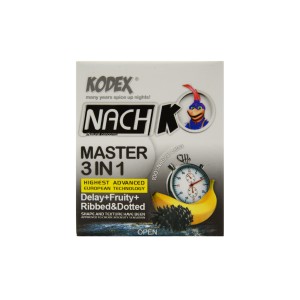 کاندوم تاخیری 3 عددی کدکس (مدل Master 3 In 1)