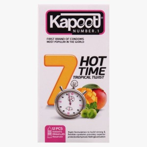 کاندوم کاپوت مدل 7Hot Time بسته 12 عددی