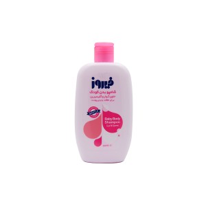 شامپو بدن کودک حاوی گوار و گلیسیرین صورتی فیروز