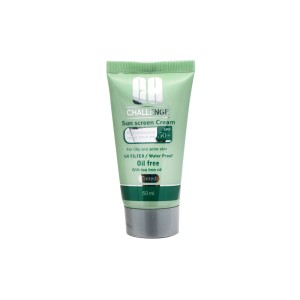 کرم ضد آفتاب پوست‌ چرب و جوش دار چلنج (SPF50)