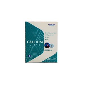 قرص کلسیم سیترات و  منیزیم زینک د3 رامونا