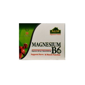 قرص منیزیم پلاس ب6 آلفا ویتامینز