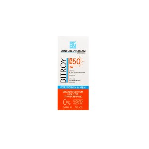 کرم ضد آفتاب بی رنگ پوست چرب بیتروی (SPF 50)