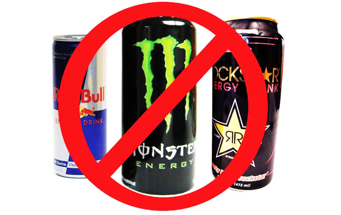 نوشیدنی‌های انرژی‌زا ممنوع