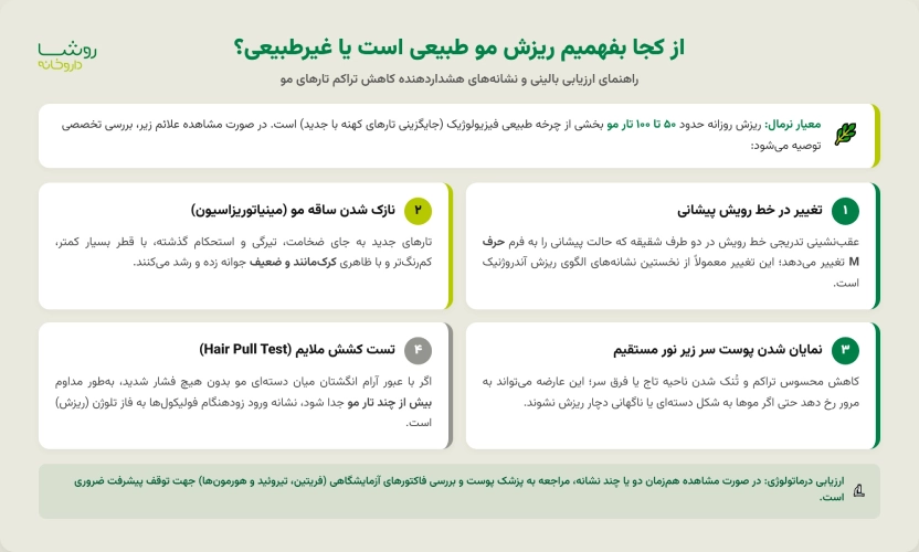 علت ریزش موی وسط سر در مردان