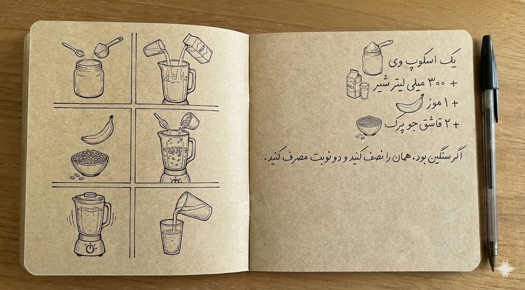 ۳ دستور تهیه شیکِ افزایش وزن با پروتئین وی