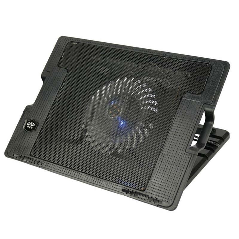 پایه خنک کننده لپ تاپ کولر پد مدل Single Fan چراغ دار
