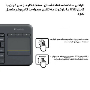 کیبورد لاجیتک مدل K400 Plus