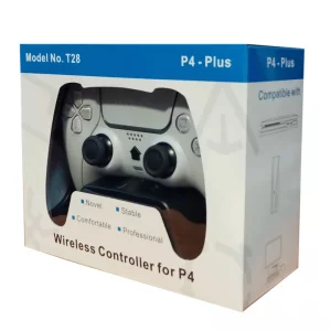 دسته بازی پلی استیشن 4 طرح دو رنگ مدل wireless controller T28