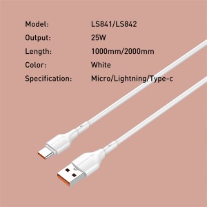 کابل میکرو  الدینو فست شارژ Ldnio LS841 25W 1m