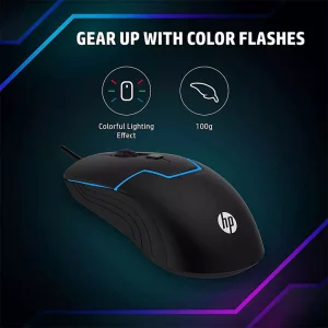 موس باسیم گیمینگ اچ پی مدل  HP m100 RGB