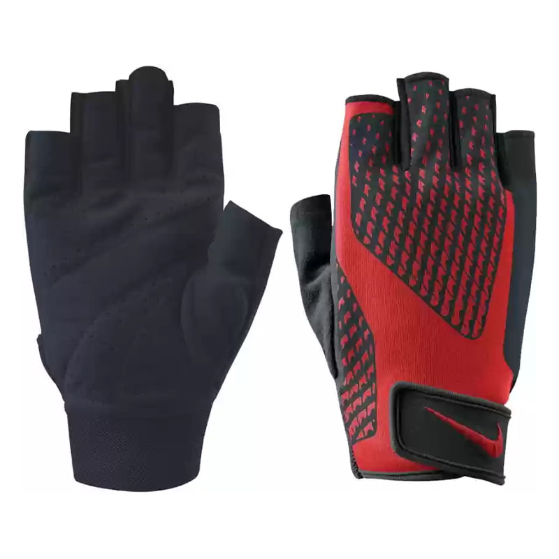 دستکش بدنسازی مردانه نایکی مدل CORE LOCK TRAINING | مشکی/نارنجی