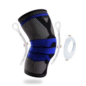 ست زانوبند طبی آتل دار حرفه ای مدل CHAOBALONG KNEE SUPPORT 9510 | دو عددی | اورجینال