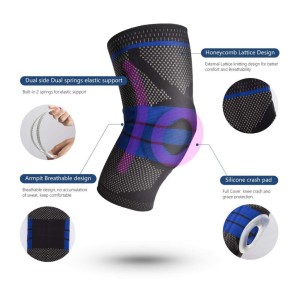 ست زانوبند طبی آتل دار حرفه ای مدل CHAOBALONG KNEE SUPPORT 9510 | دو عددی | اورجینال