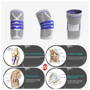 ست زانوبند طبی آتل دار حرفه ای مدل CHAOBALONG KNEE SUPPORT 9510 | دو عددی | اورجینال
