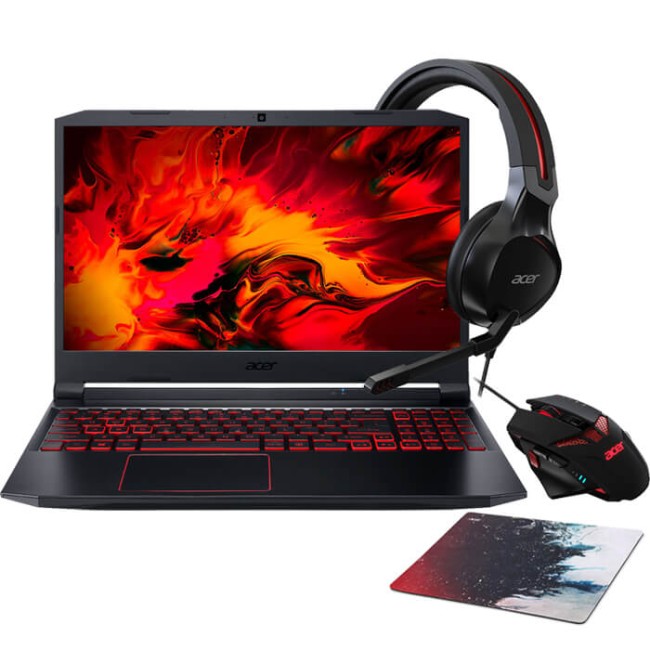 لپ تاپ   ACER NITRO 5 AN-515 +هدست گیمینگ ایسر+موس گیمینگ ایسر+ پد موس گیمینگ ایسر
