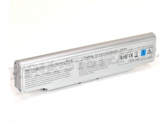 باتری لپ تاپ SONY VGN-CR - 6cell Silver