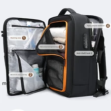 کوله‌پشتی مسافرتی لپ‌تاپ 15.6 اینچ و آیپد 12.9 اینچ ضدآب و ضدسرقت 22 لیتری بنج