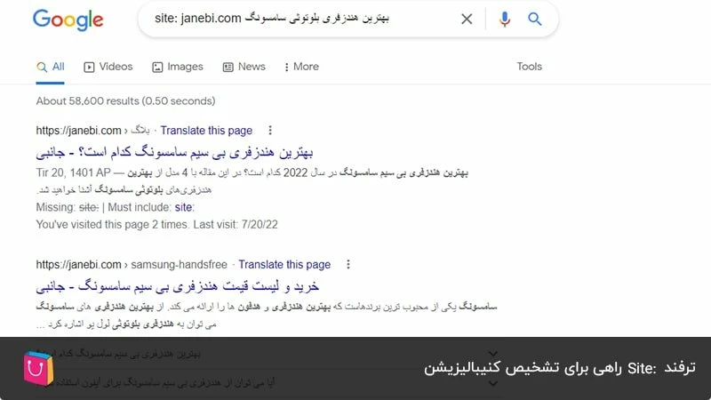 ترفند : Site راهی برای تشخیص کنیبالیزیشن