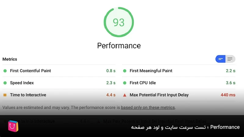 Performance؛ تست سرعت سایت و لود هر صفحه