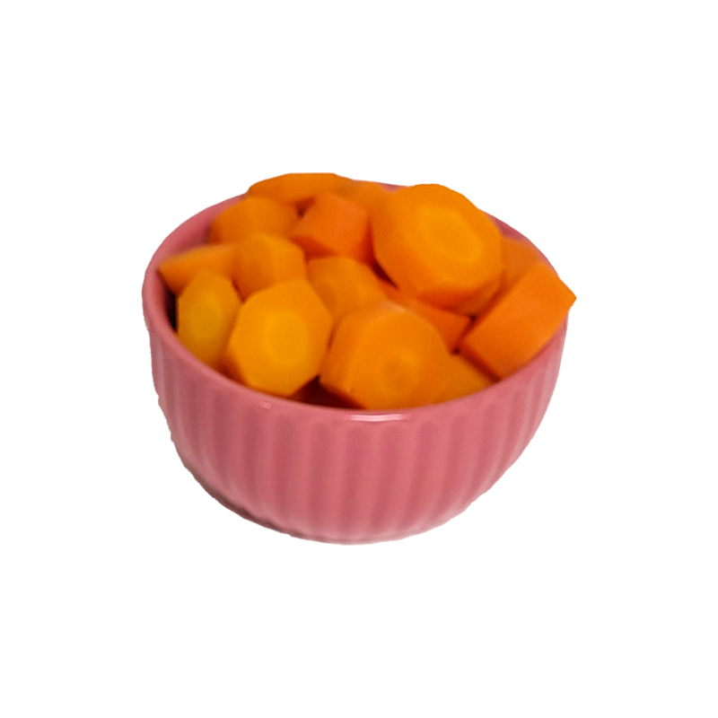 هویج خرد شده حلقه‌ای