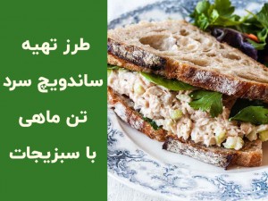 طرز تهیه ساندویچ سرد تن ماهی با سبزیجات | دستور ساده و خوشمزه