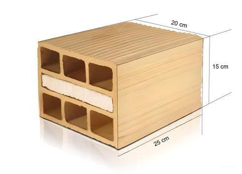 Foamed clay brick 5cm