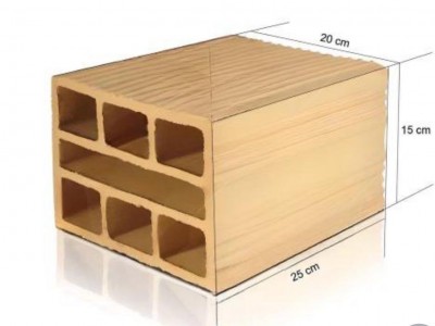 Foamed clay brick 2/5cm