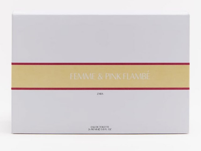 ست زنانه عطر و ادکلن فم - پینک فلومب برند زارا  (   ZARA   -  FEMME - PINK FLAMBE  SET   )