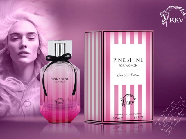 عطر و ادکلن زنانه پینک شاین برند آر کی وی  (  RKV  - PINK SHINE  )
