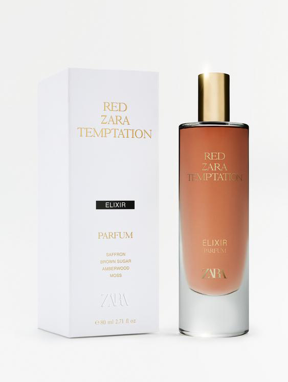 عطر و ادکلن زنانه و مردانه رد زارا تمپتیشن الگزیر پارفوم برند زارا  (  ZARA   -  RED ZARA TEMPTATION ELIXIR PARFUM  )