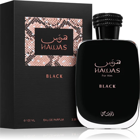 عطر و ادکلن مردانه هوس بلک برند رصاصی  (  RASASI  -  HAWAS BLACK   )
