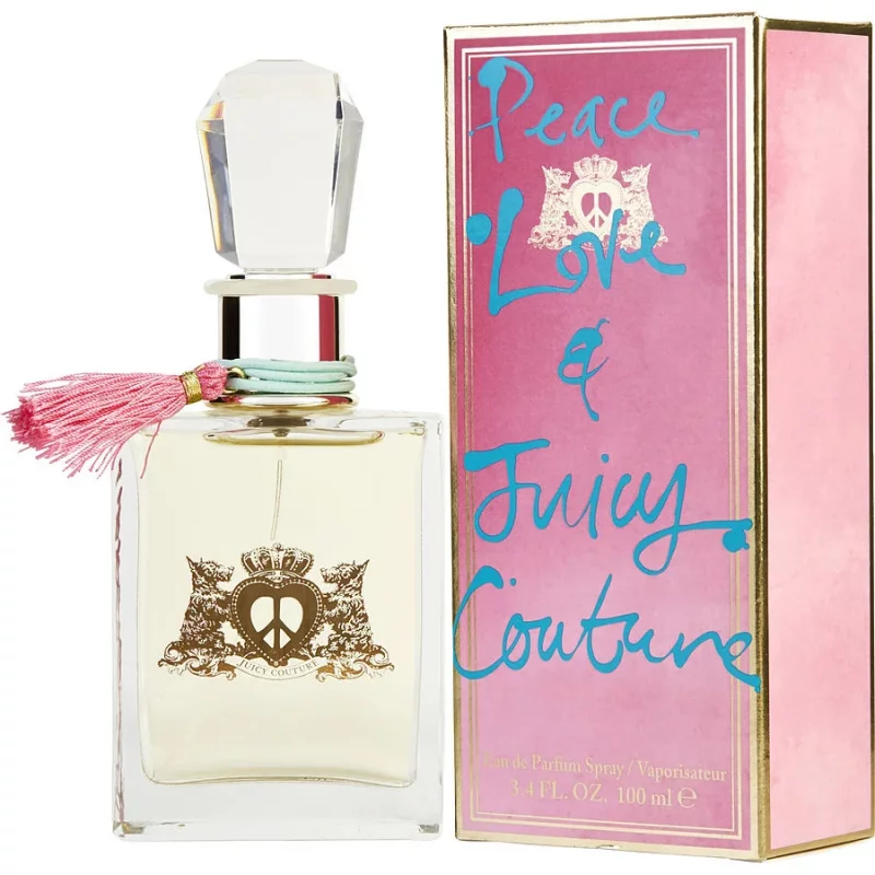 عطر و ادکلن زنانه پیس لاو اند جوسی کوتور برند جوسی کوتور  (  Juicy Couture - Peace, Love and Juicy Couture   )