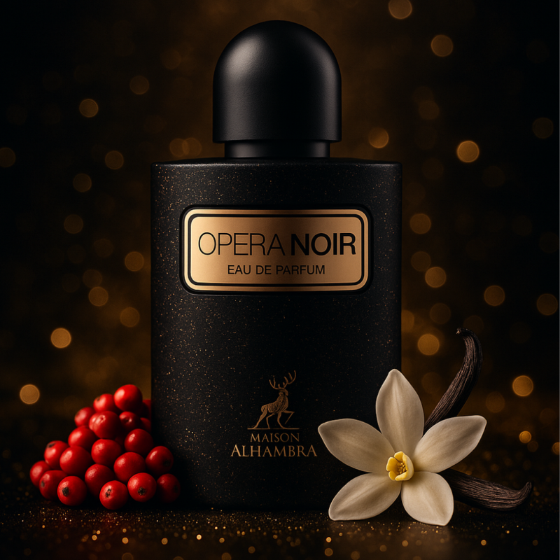 عطر و ادکلن زنانه اپرا نویر برند میسون الحمبرا  (  MAISON ALHAMBRA  -  OPERA NOIR     )