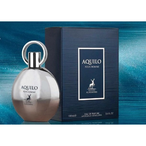 عطر و ادکلن مردانه آکوایلو برند میسون الحمبرا  (  MAISON ALHAMBRA  -  AQUILO POUR HOMME      )