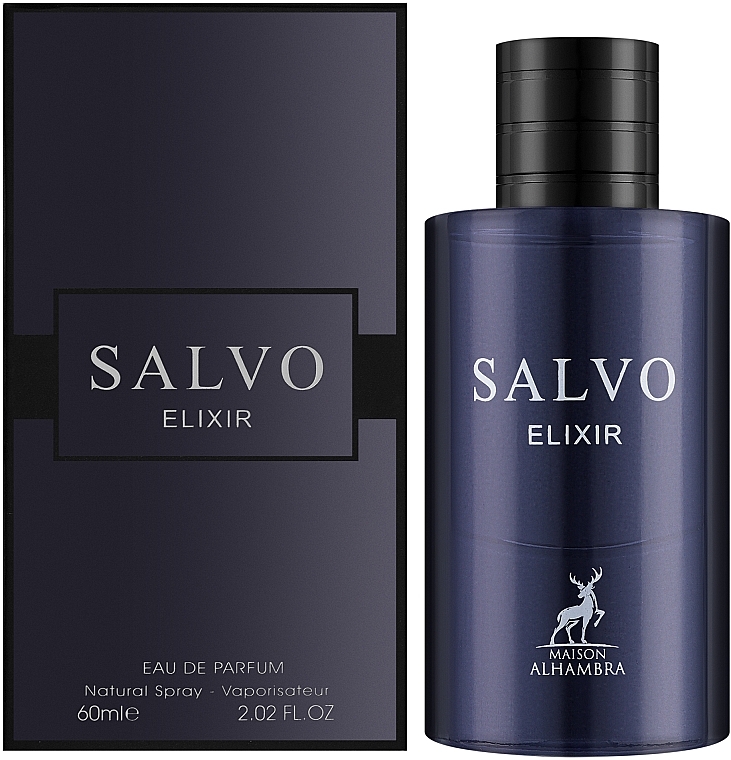 عطر و ادکلن مردانه سالوو الگزیر برند میسون الحمبرا  (  MAISON ALHAMBRA  -  SALVO ELIXIR     )