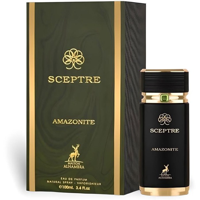 عطر و ادکلن زنانه و مردانه سپتر آمازونایت برند میسون الحمبرا  (  MAISON ALHAMBRA  -  SCEPTRE AMAZONITE   )