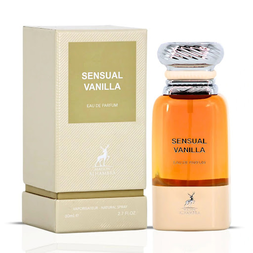 عطر و ادکلن زنانه و مردانه سنشوآل وانیلا برند میسون الحمبرا  (  MAISON ALHAMBRA  -  SENSUAL VANILLA    )