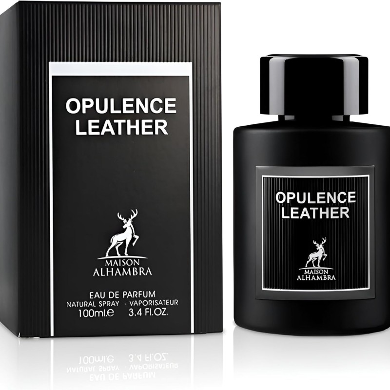 عطر و ادکلن زنانه و مردانه اپولنس لدر برند میسون الحمبرا  (  MAISON ALHAMBRA  -  OPULENCE LEATHER      )