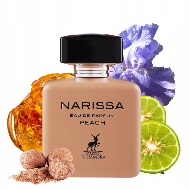 عطر و ادکلن زنانه پیچ ناریسا برند میسون الحمبرا  (  MAISON ALHAMBRA  -  PEACH NARISSA    )
