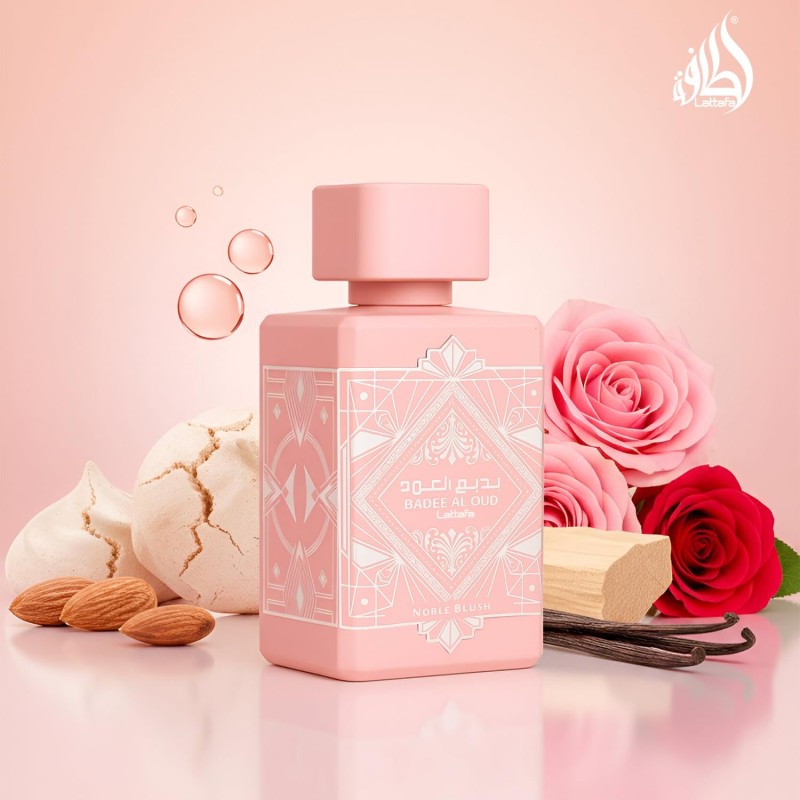 عطر و ادکلن زنانه بدیع العود نوبل بلاش برند لطافه  (  LATTAFA  - BADE E AL OUD NOBLE BLUSH   )