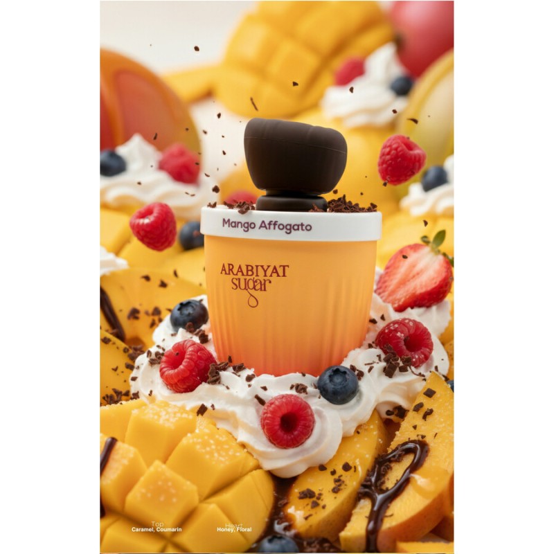 عطر و ادکلن زنانه و مردانه منگو آفوگاتو برند عربیات شوگر  (  ARABIYAT SUGAR  -  MANGO AFFOGATO    )