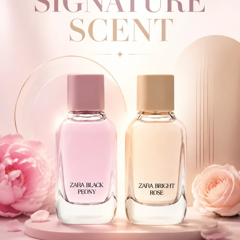 عطر و ادکلن زنانه برایت رز / بلک پئونی برند زارا  (  ZARA   BRIGHT ROSE / BLACK PEONY   )
