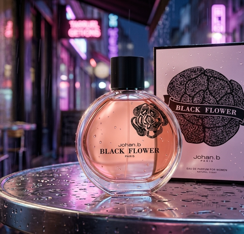 عطر و ادکلن زنانه بلک فلاور برند ژوهان بی  (   JOHAN.B - BLACK FLOWER  )