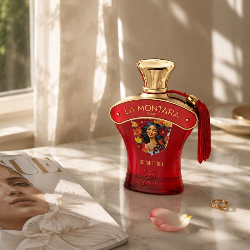 عطر و ادکلن زنانه لا مونتارا پاریس رژ بری برند امپر  (  EMPER  - LA MONTARA PARIS ROUGE BERRY  )