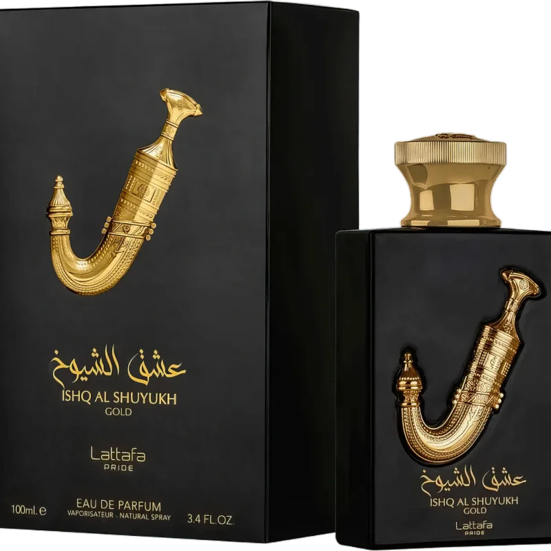 عطر و ادکلن زنانه و مردانه عشق الشیوخ گلد برند لطافه  (  LATTAFA  - ISHQ AL SHUYUKH GOLD   )