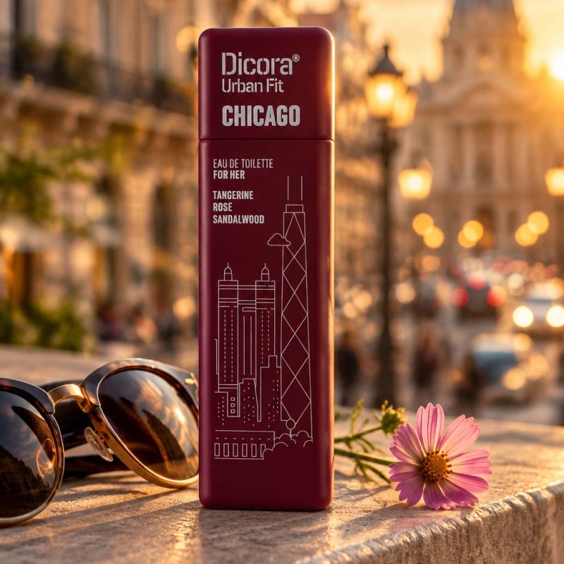 عطر و ادکلن زنانه شیکاگو برند دیکورا اربن فیت  (  DICORA URBAN FIT   -  CHICAGO  )