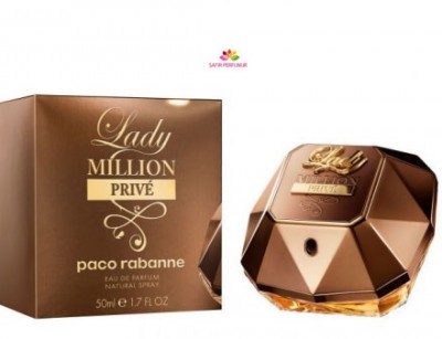 عطر زنانه لیدی میلیون پرایو  برند پاکو رابان  (  Paco Rabanne -  LADY MILLION PRIVE  )